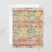 Karte von Clinton Landkreis, Michigan (Vorne/Hinten)