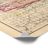 Karte von Clinton Landkreis, Michigan Poster (Ecke)