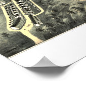 Karte von Clinton, Massachusetts von 1876 Poster (Ecke)