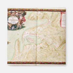 Karte von Concarneau Magnet