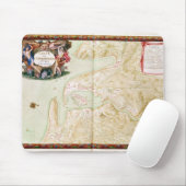 Karte von Concarneau Mousepad (Mit Mouse)