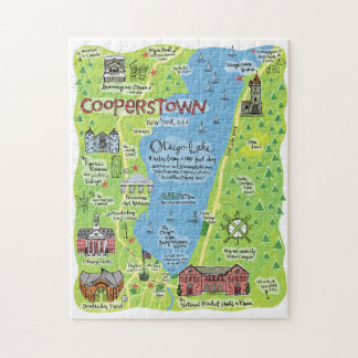Karte von Cooperstown, New York, Puzzle