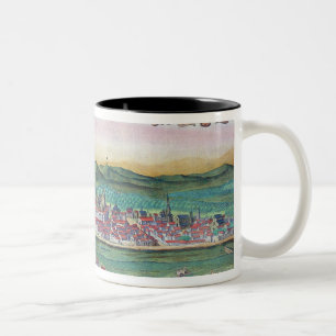 Karte von Cordoba, von "Civitates Orbis Terrarum" Zweifarbige Tasse