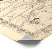 Karte von Cork, Irland Poster (Ecke)