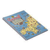 Karte von Cornwall, England Notizblock (Rechte Seite)