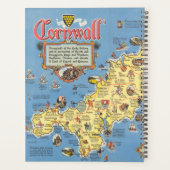 Karte von Cornwall, England Planer (Rückseite)