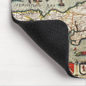 Karte von Cornwall Mousepad (Ecke)