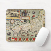 Karte von Cornwall Mousepad (Mit Mouse)