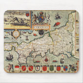 Karte von Cornwall Mousepad (Vorne)