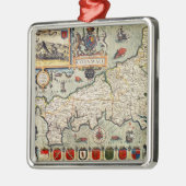 Karte von Cornwall Ornament Aus Metall (Links)