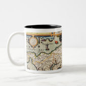 Karte von Cornwall Zweifarbige Tasse (Links)