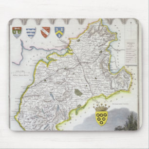 Karte von Cumberland, von 'Moules Englisch Mousepad