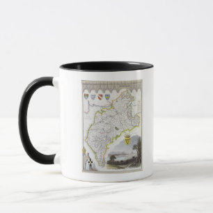 Karte von Cumberland, von 'Moules Englisch Tasse