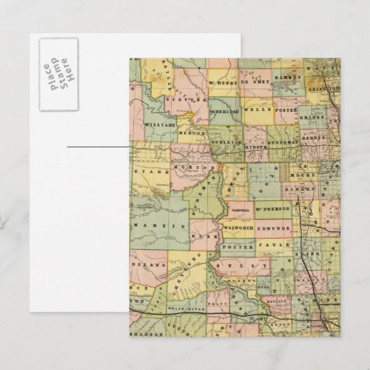 Karte von Dakota (Vorne/Hinten)