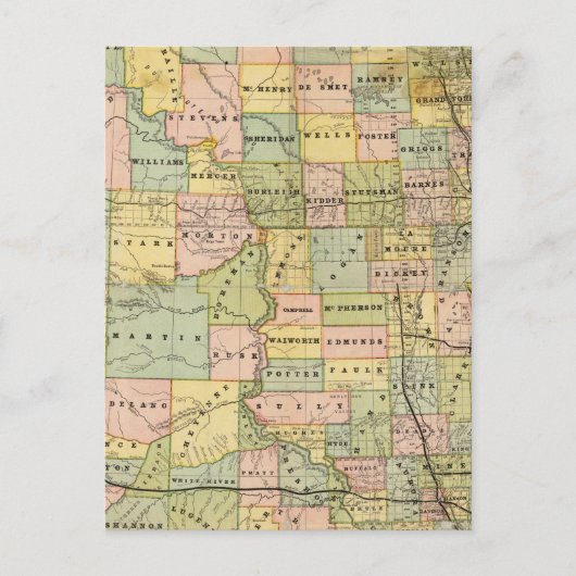 Karte von Dakota (Vorderseite)