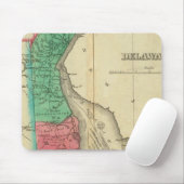 Karte von Delaware Mousepad (Mit Mouse)