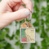 Karte von Delaware Schlüsselanhänger (Hand)