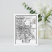 Karte von Denver (Stehend Vorderseite)