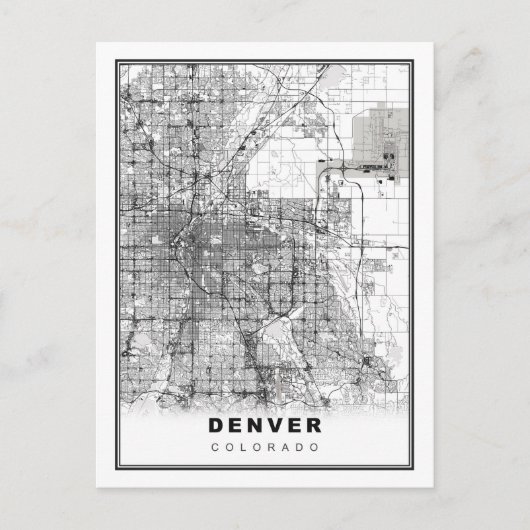 Karte von Denver (Vorderseite)