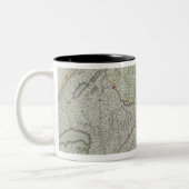 Karte von der Schweiz Zweifarbige Tasse (Links)