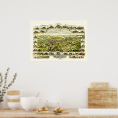 Karte von Derry, New Hampshire von 1898 Poster (Küche)