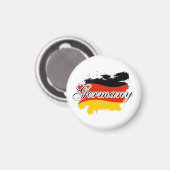 Karte von Deutschland , deutsches Flag-Geschenk Magnet (Vorderseite/Rückseite)