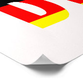 KARTE VON DEUTSCHLAND POSTER (Ecke)