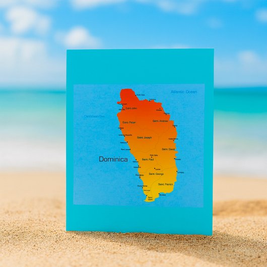 Karte von Dominica