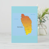 Karte von Dominica (Stehend Vorderseite)