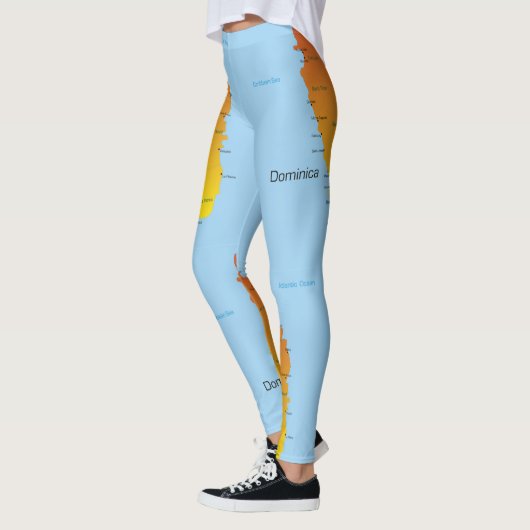 Karte von Dominica Leggings (Links)