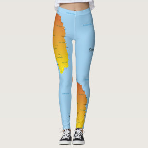 Karte von Dominica Leggings