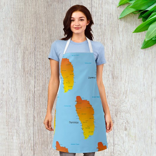 Karte von Dominica Schürze