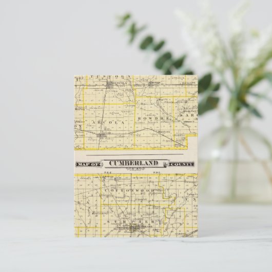 Karte von Douglas Landkreis Karte des Landkreises (Stehend Vorderseite)