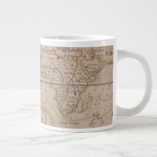 Karte von Drakes Weltumsegelung Jumbo-Tasse