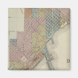Karte von Duluth, St. Louis Landkreis, Minnesota Magnet