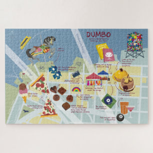 Karte von Dumbo Brooklyn, New York Puzzle