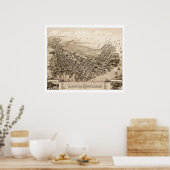 Karte von East Boston, Massachusetts im Jahr 1879 Poster (Küche)