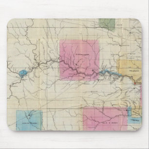 Karte von Eastern Kansas Mousepad