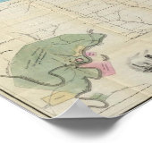 Karte von Eastern Kansas Poster (Ecke)