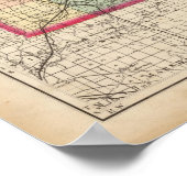 Karte von Eaton Landkreis, Michigan Poster (Ecke)