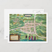 Karte von Edinburgh, von 'Civitates Orbis Terrarum (Vorne/Hinten)