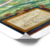 Karte von Edinburgh, von 'Civitates Orbis Terrarum Poster (Ecke)