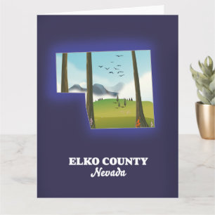 Karte von Elko County Nevada
