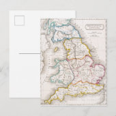 Karte von England | Britannia Antiqua (Vorne/Hinten)