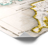 Karte von England | Britannia Antiqua Poster (Ecke)