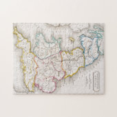 Karte von England | Britannia Antiqua Puzzle (Horizontal)