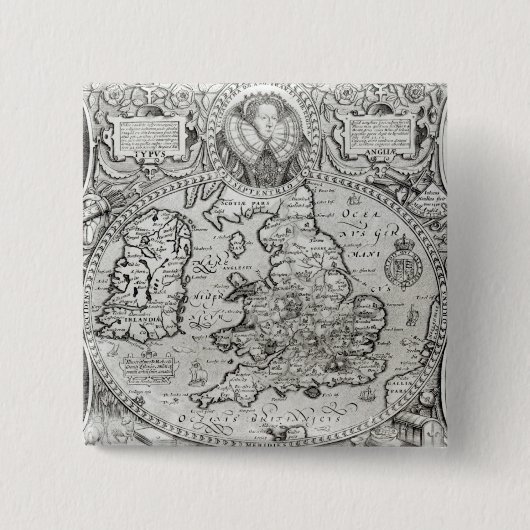 Karte von England während der Herrschaft von Button (Vorderseite)