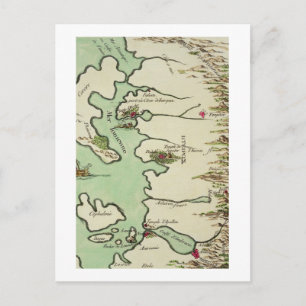 Karte von Epirus für "Andromache" von Jean Racine,