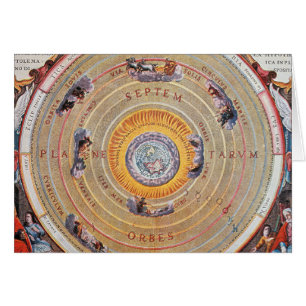 Karte von Erde basiert auf Ptolemäus Theorien  