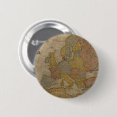 Karte von Europa | 1700 Button (Vorne & Hinten)